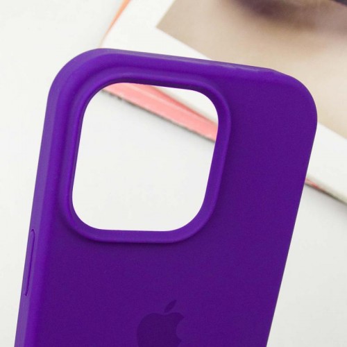 Чехол Silicone Case Full Protective (AA) для Apple iPhone 16 Pro (6,3") Фиолетовый / Ultra Violet