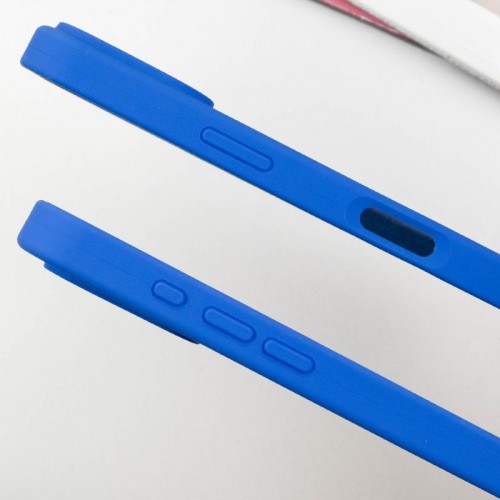 Чехол Silicone Case Full Protective (AA) для Apple iPhone 16 Pro (6.3") Синий / Capri Blue