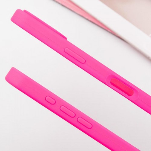 Чехол Silicone Case Full Protective (AA) для Apple iPhone 16 Pro (6.3") Розовый / Barbie pink