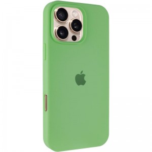 Чехол Silicone Case Full Protective (AA) для Apple iPhone 16 Pro (6.3") Мятный / Mint