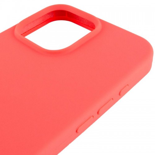 Чехол Silicone Case Full Protective (AA) для Apple iPhone 16 Pro (6.3") Арбузный / Watermelon red