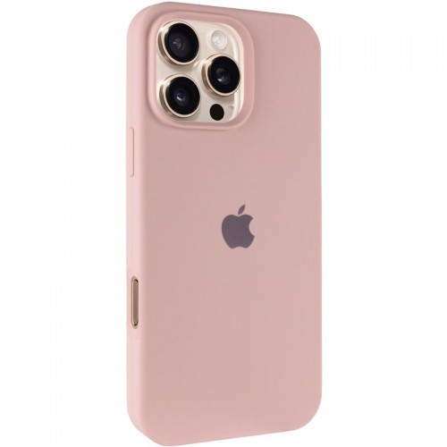 Чохол Silicone Case Full Protective (AA) для Apple iPhone 16 Pro Max (6.9") Рожевий / Pink Sand