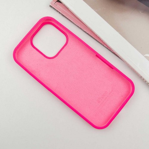 Чохол Silicone Case Full Protective (AA) для Apple iPhone 16 Pro Max (6.9") Рожевий / Barbie pink