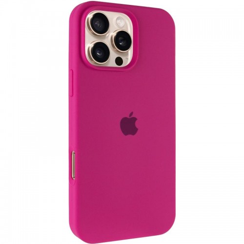 Чохол Silicone Case Full Protective (AA) для Apple iPhone 16 Pro Max (6.9") Малиновий / Dragon Fruit