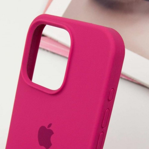 Чохол Silicone Case Full Protective (AA) для Apple iPhone 16 Pro Max (6.9") Червоний / Rose Red