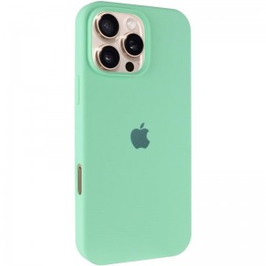 Чехол Silicone Case Full Protective (AA) для Apple iPhone 16 Pro Max (6.9") Зелёный / Pistachio