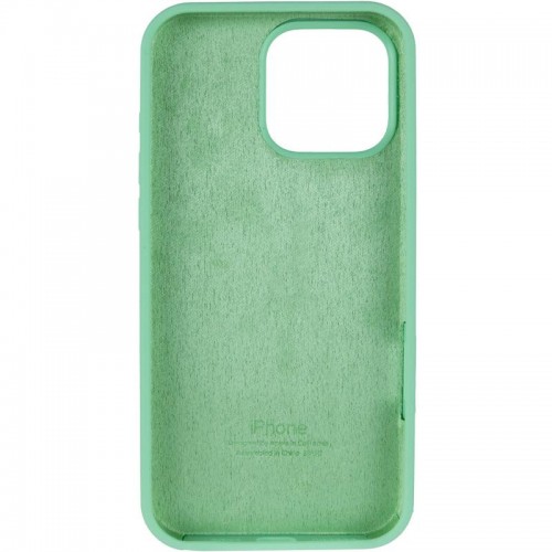 Чехол Silicone Case Full Protective (AA) для Apple iPhone 16 Pro Max (6.9") Зелёный / Pistachio