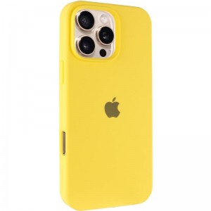Чехол Silicone Case Full Protective (AA) для Apple iPhone 16 Pro Max (6,9") Жёлтый / Yellow