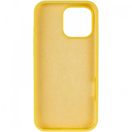 Чехол Silicone Case Full Protective (AA) для Apple iPhone 16 Pro Max (6,9") Жёлтый / Yellow