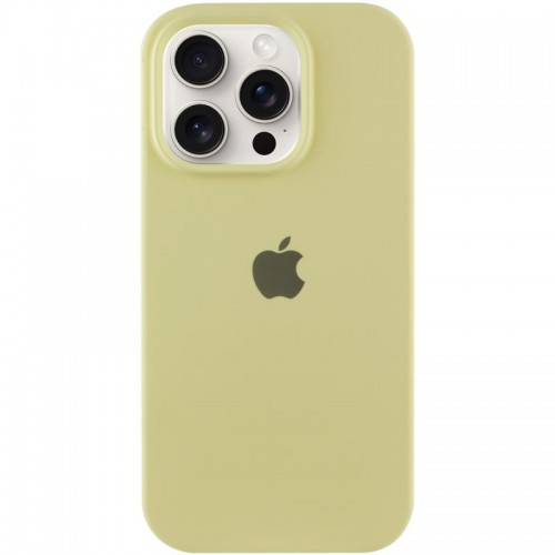 Чехол Silicone Case Full Protective (AA) для Apple iPhone 16 Pro Max (6.9") Жёлтый / Mellow Yellow