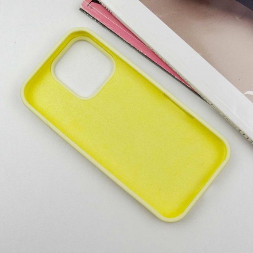 Чехол Silicone Case Full Protective (AA) для Apple iPhone 16 Pro Max (6.9") Жёлтый / Mellow Yellow