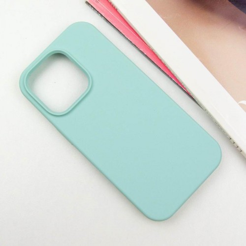 Чехол Silicone Case Full Protective (AA) NO LOGO для Apple iPhone 16 (6.1") Бирюзовый / Beryl
