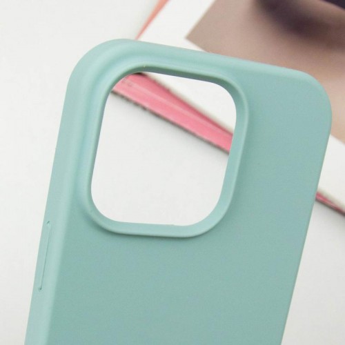 Чехол Silicone Case Full Protective (AA) NO LOGO для Apple iPhone 16 (6.1") Бирюзовый / Beryl