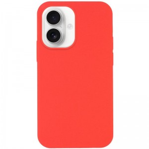 Чохол Silicone Case Full Protective (AA) NO LOGO для Apple iPhone 16 (6.1") Кавуновий / Watermelon red