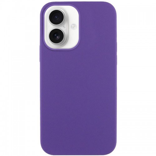 Чехол Silicone Case Full Protective (AA) NO LOGO для Apple iPhone 16 (6.1") Фиолетовый / Amethyst