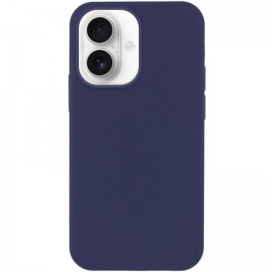 Чохол Silicone Case Full Protective (AA) NO LOGO для Apple iPhone 16 (6.1") Темно-синій / Midnight blue