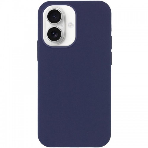 Чохол Silicone Case Full Protective (AA) NO LOGO для Apple iPhone 16 (6.1") Темно-синій / Midnight blue