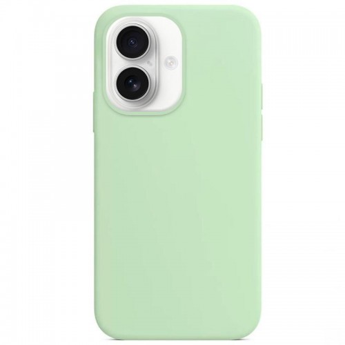 Чехол Silicone Case Full Protective (AA) NO LOGO для Apple iPhone 16 (6.1") Зелёный / Pistachio