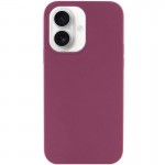 Чехол Silicone Case Full Protective (AA) NO LOGO для Apple iPhone 16 (6.1") Бордовый / Plum