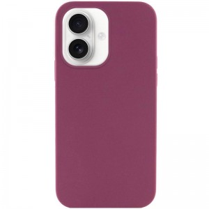 Чохол Silicone Case Full Protective (AA) NO LOGO для Apple iPhone 16 (6.1") Бордовий / Plum