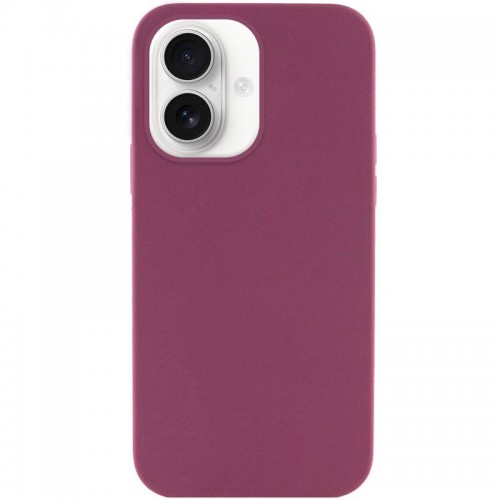 Чохол Silicone Case Full Protective (AA) NO LOGO для Apple iPhone 16 (6.1") Бордовий / Plum