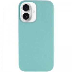 Чохол Silicone Case Full Protective (AA) NO LOGO для Apple iPhone 16 (6.1") Бірюзовий / Marine Green
