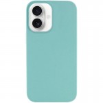 Чехол Silicone Case Full Protective (AA) NO LOGO для Apple iPhone 16 Plus (6.7") Бирюзовый / Marine Green