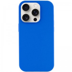 Чохол Silicone Case Full Protective (AA) NO LOGO для Apple iPhone 16 Pro (6.3") Синій / Capri Blue