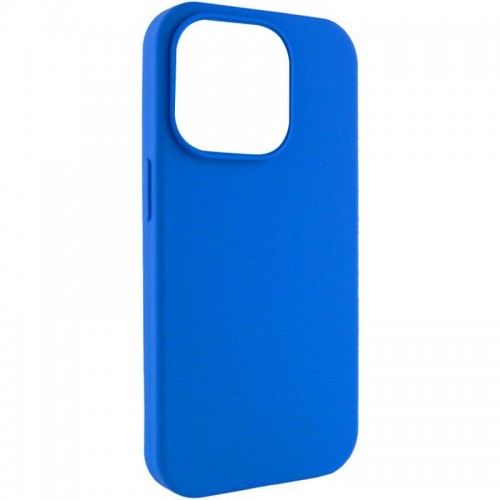 Чохол Silicone Case Full Protective (AA) NO LOGO для Apple iPhone 16 Pro (6.3") Синій / Capri Blue