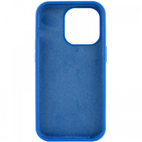 Чохол Silicone Case Full Protective (AA) NO LOGO для Apple iPhone 16 Pro (6.3") Синій / Capri Blue
