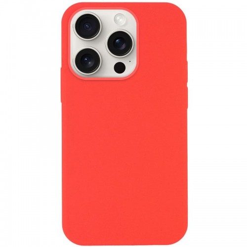 Чехол Silicone Case Full Protective (AA) NO LOGO для Apple iPhone 16 Pro (6.3") Арбузный / Watermelon red