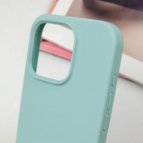Чохол Silicone Case Full Protective (AA) NO LOGO для Apple iPhone 16 Pro (6.3") Бірюзовий / Beryl