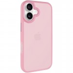 TPU+PC чохол Metal Buttons для Apple iPhone 16 (6.1") Рожевий