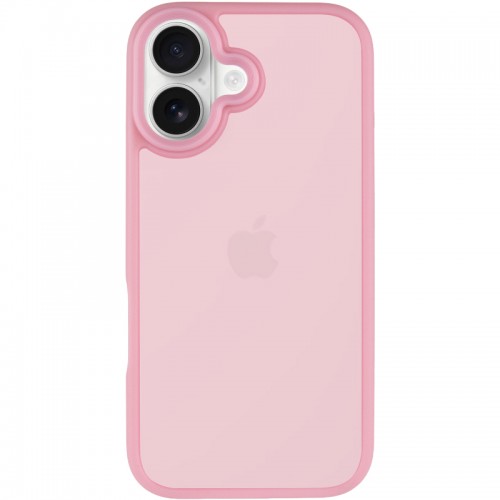 TPU+PC чохол Metal Buttons для Apple iPhone 16 (6.1") Рожевий