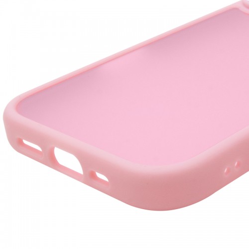 TPU+PC чохол Metal Buttons для Apple iPhone 16 (6.1") Рожевий