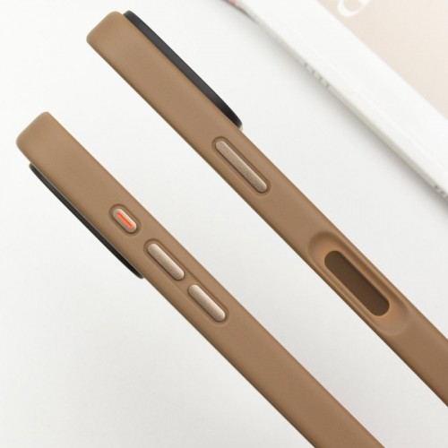 TPU+PC чохол Metal Buttons для Apple iPhone 16 (6.1") Золотий