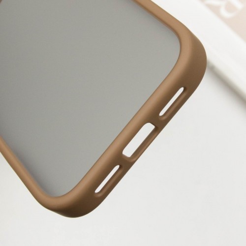 TPU+PC чохол Metal Buttons для Apple iPhone 16 (6.1") Золотий