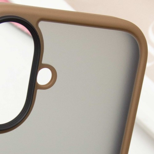 TPU+PC чохол Metal Buttons для Apple iPhone 16 (6.1") Золотий