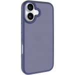 TPU+PC чохол Metal Buttons для Apple iPhone 16 (6.1") Синій