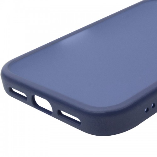 TPU+PC чохол Metal Buttons для Apple iPhone 16 (6.1") Синій