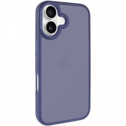 TPU+PC чохол Metal Buttons для Apple iPhone 16 (6.1") Синій