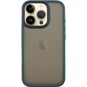 TPU+PC чохол Metal Buttons для Apple iPhone 16 Pro (6.3") Зелений