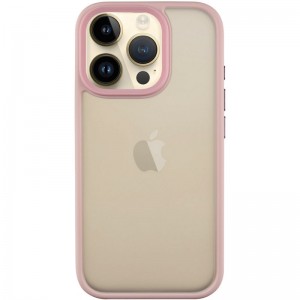 TPU+PC чохол Metal Buttons для Apple iPhone 16 Pro (6.3") Рожевий