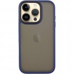 TPU+PC чехол Metal Buttons для Apple iPhone 16 Pro (6.3") Синий