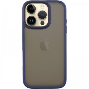 TPU+PC чохол Metal Buttons для Apple iPhone 16 Pro (6.3") Синій