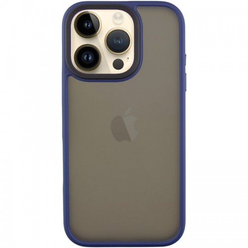 TPU+PC чохол Metal Buttons для Apple iPhone 16 Pro (6.3") Синій