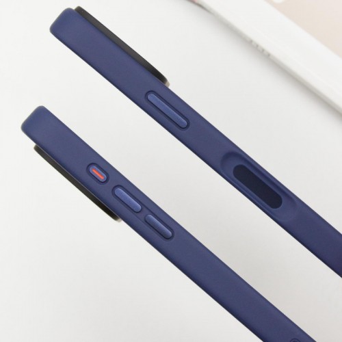 TPU+PC чохол Metal Buttons для Apple iPhone 16 Pro (6.3") Синій