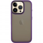 Чехол TPU+PC Metal Buttons для Apple iPhone 16 Pro (6.3") Тёмно-фиолетовый