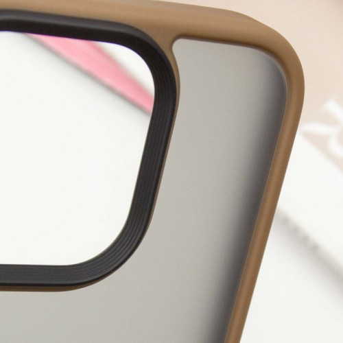 Чехол TPU+PC Metal Buttons для Apple iPhone 16 Pro Max (6,9") Золотой