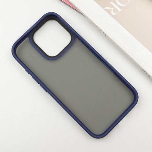 TPU+PC чехол Metal Buttons для Apple iPhone 16 Pro Max (6,9") Синий